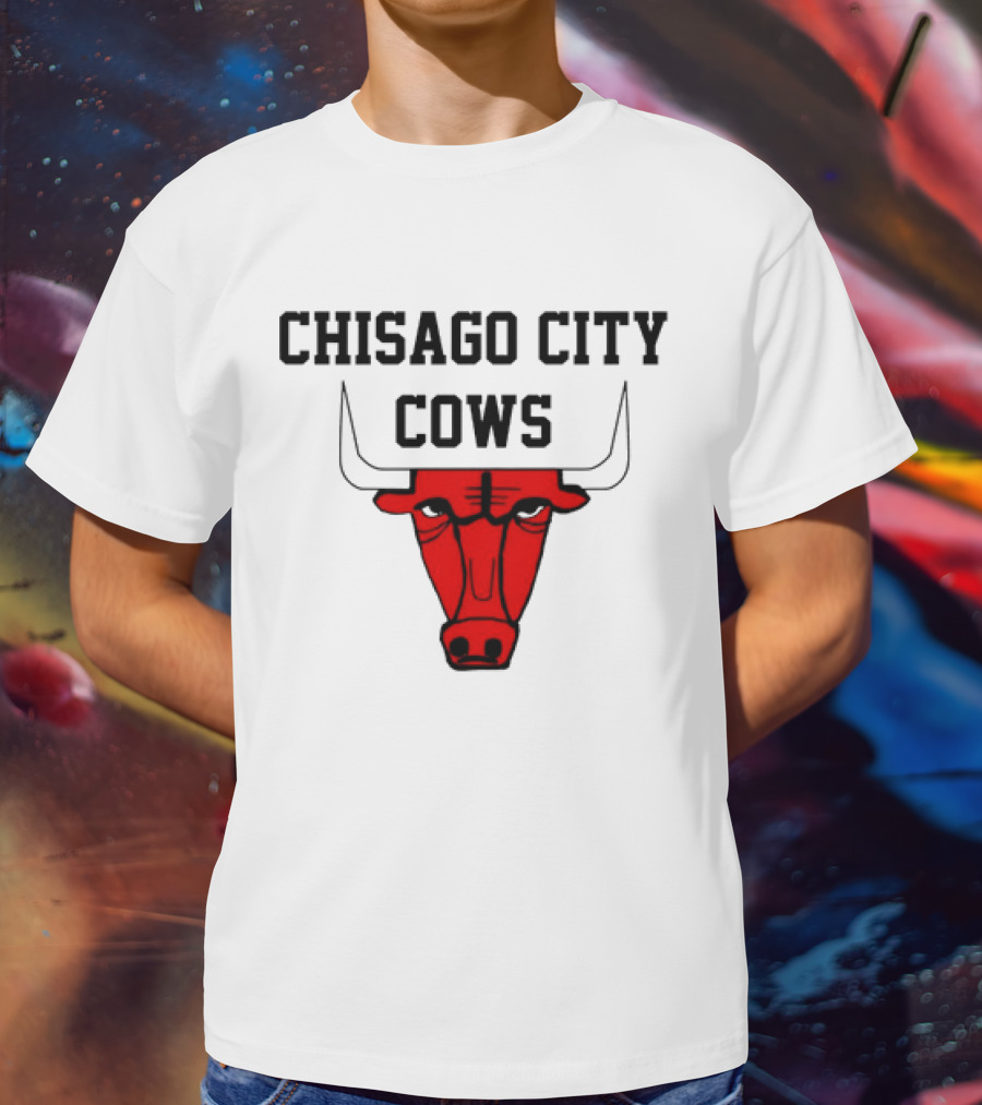 Chisago City Cows Red Bull Head T-Shirt