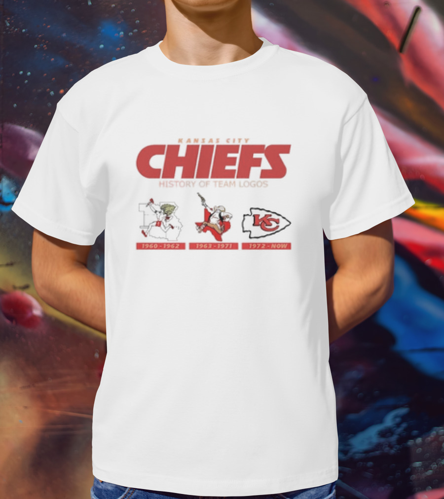 Kansas City Chiefs History 1960-1962 1963-1971 1972-Now Team T-Shirt