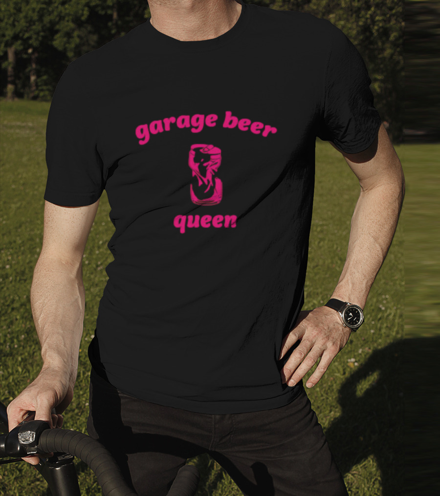 Garage Beer Queen Crushed Can T-Shirt
