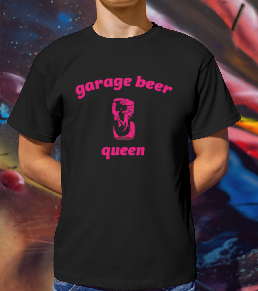 Garage Beer Queen Crushed Can T-Shirt