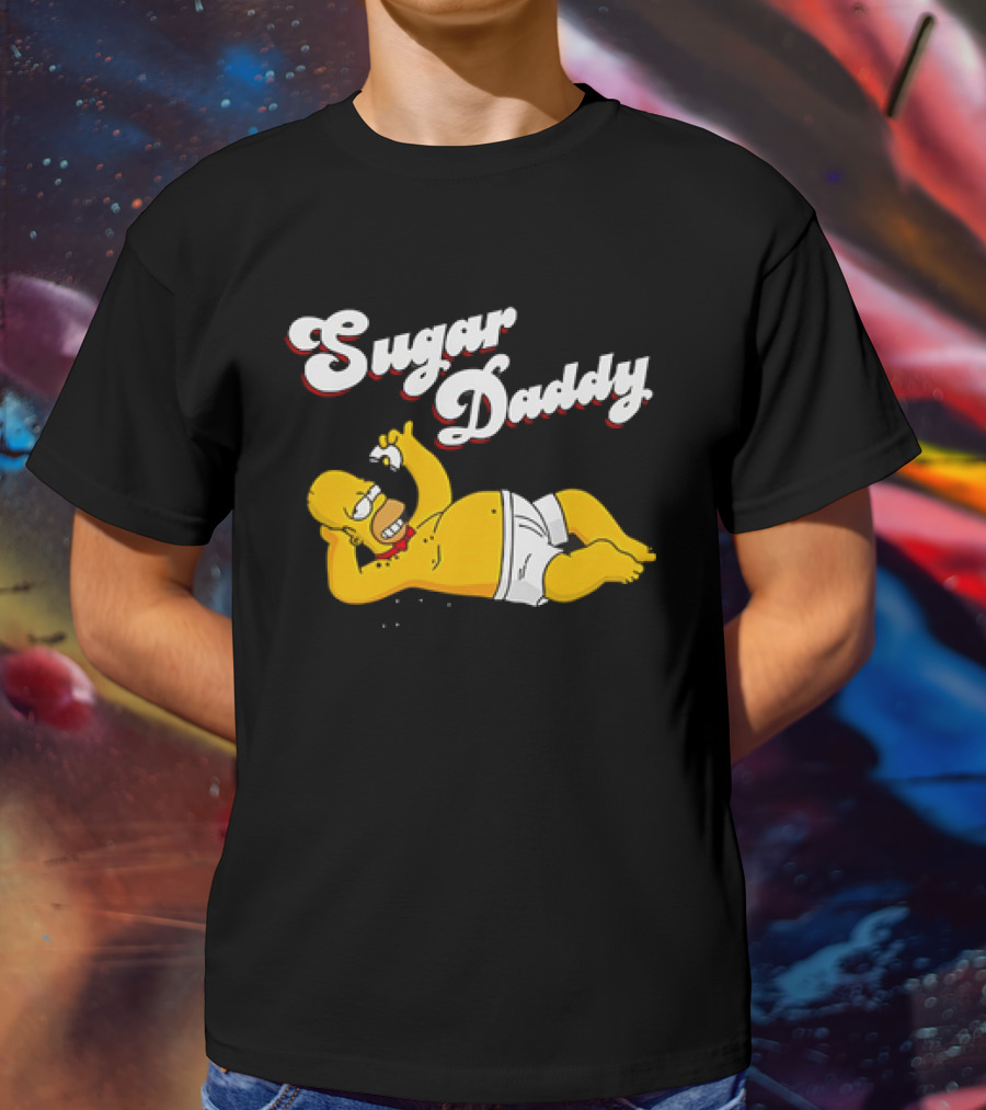 Homer Simpson Sugar Daddy The Simpsons Iconic Pose T-Shirt