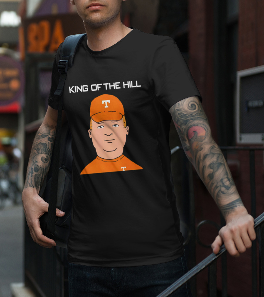 Tennessee Volunteers King Of The Hill T Logo Cartoon T-Shirt