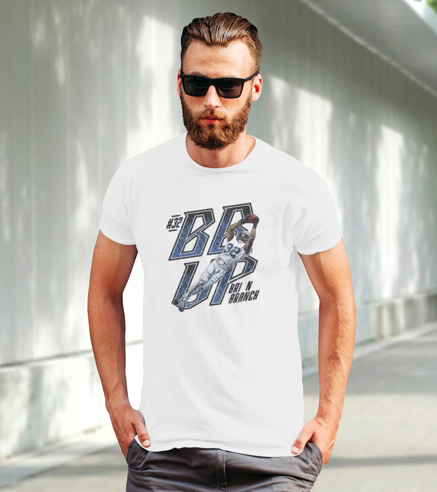 Brian Branch #32 BB Up Detroit Lions Football Catch T-Shirt