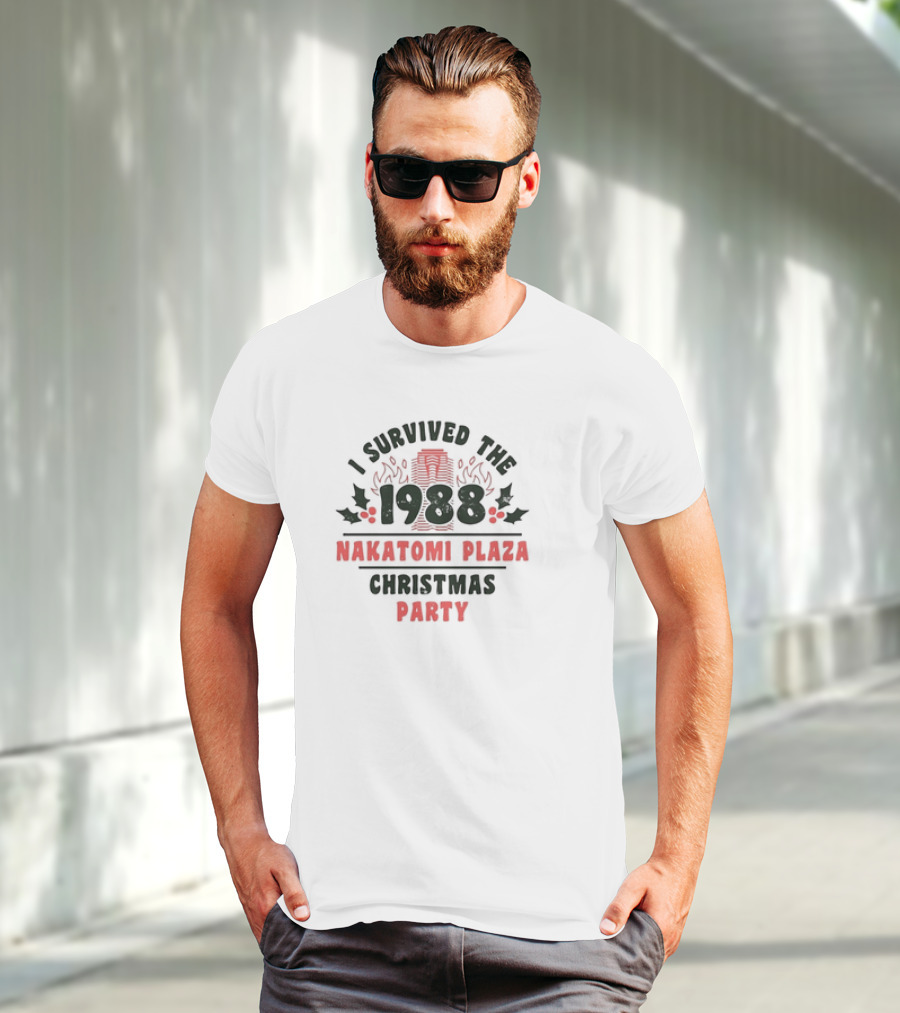 I Survived The 1988 Nakatomi Plaza Christmas Party Retro T-Shirt