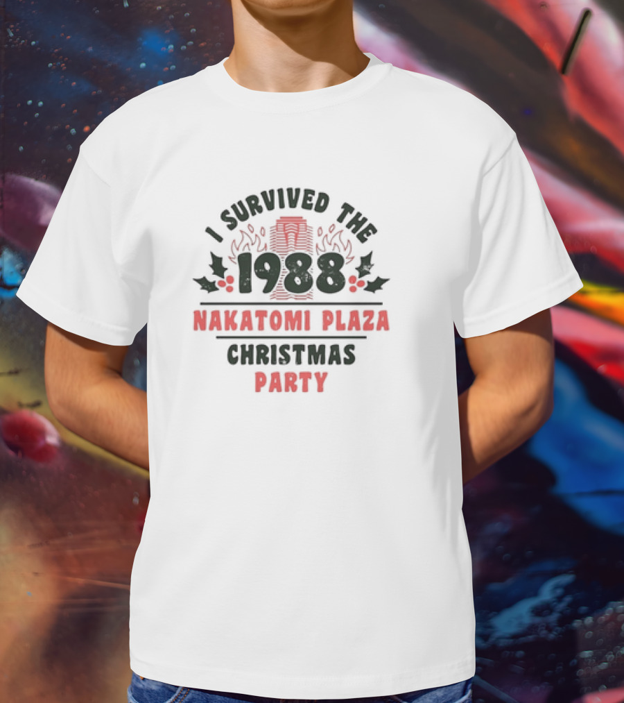 I Survived The 1988 Nakatomi Plaza Christmas Party Retro T-Shirt