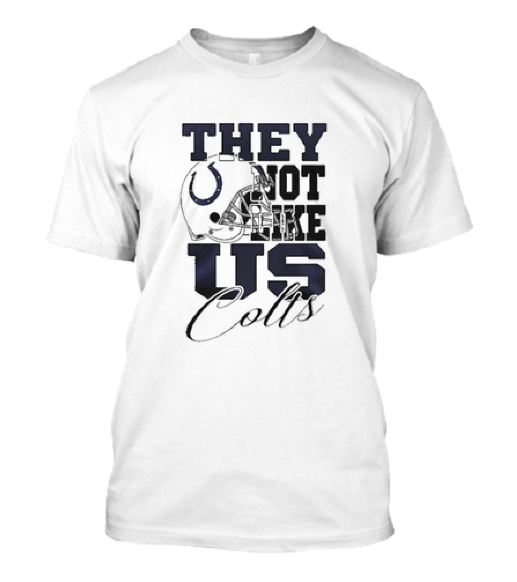 They Not Like Us Indianapolis Colts Helmet T-Shirt