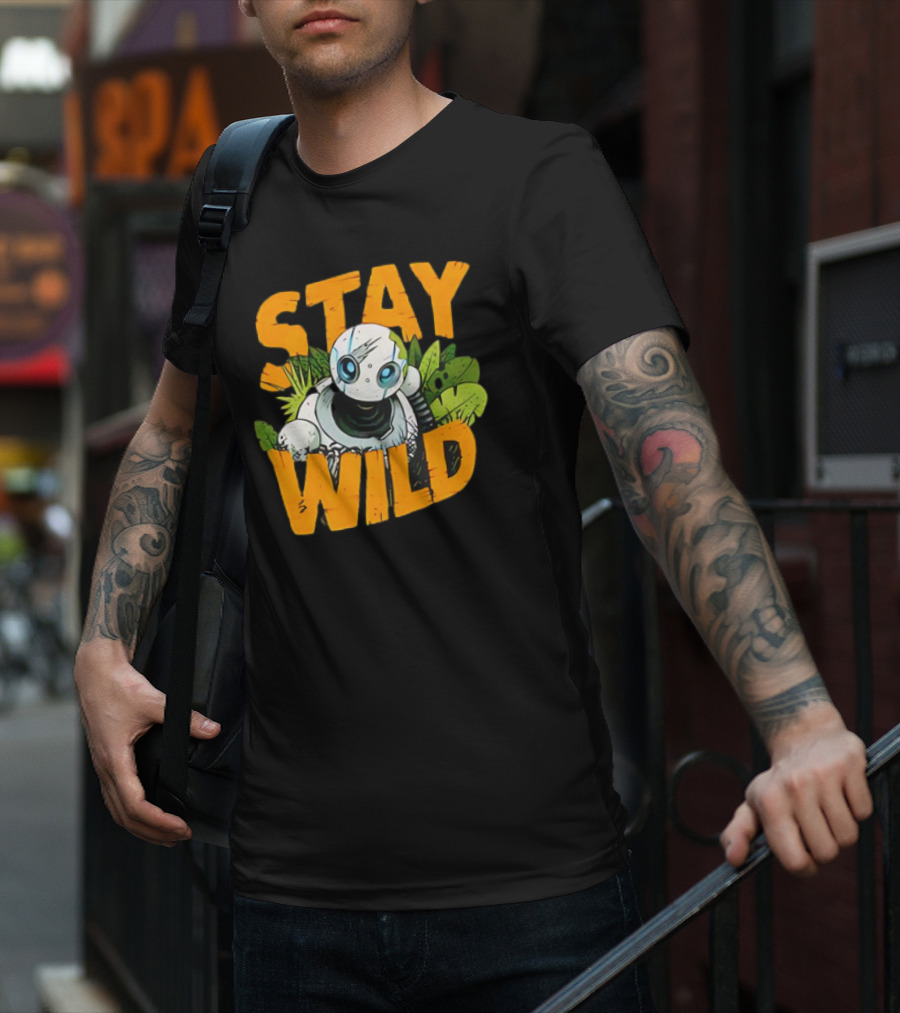 Stay Wild Roz The Wild Robot Jungle Adventure T-Shirt