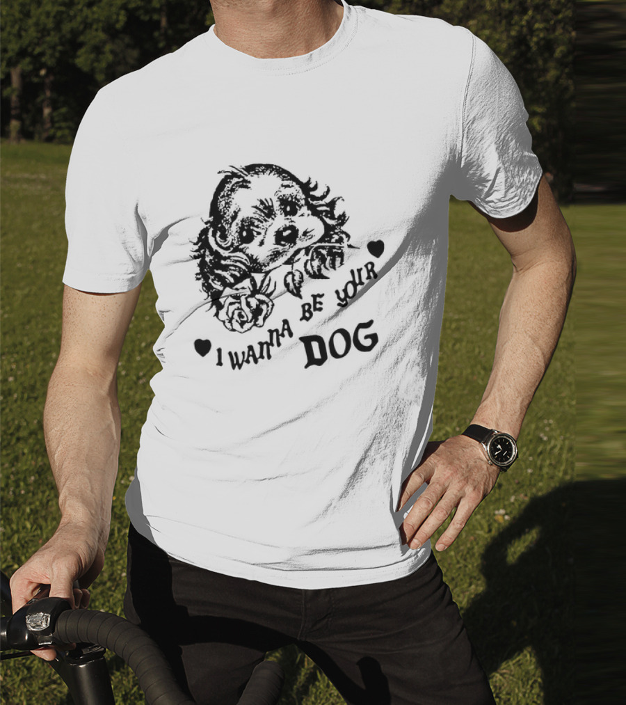 I Wanna Be Your Dog Bread And Water Print T-Shirt