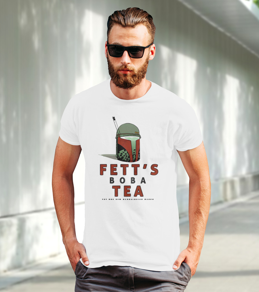 Fett’s Boba Tea Try Our New Mandalorian Flavor T-Shirt