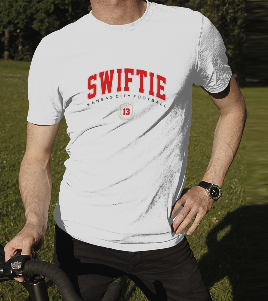 Swiftie Kansas City Football 13 Red Shield T-Shirt