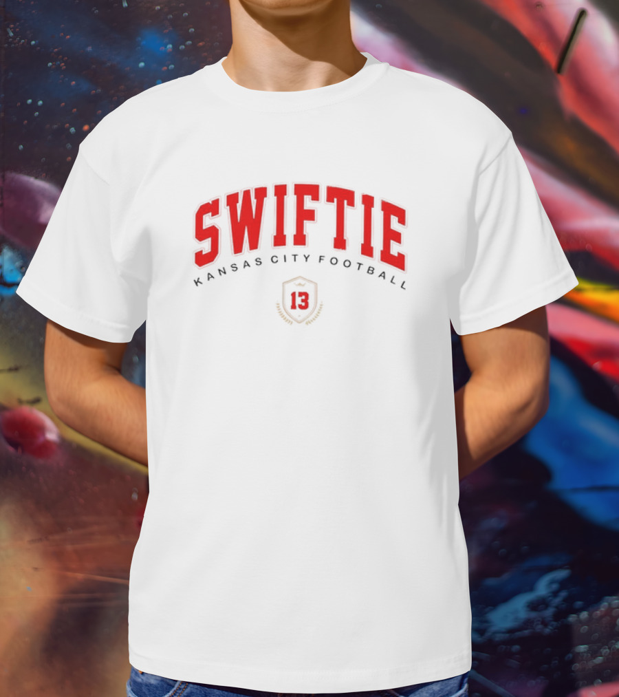 Swiftie Kansas City Football 13 Red Shield T-Shirt
