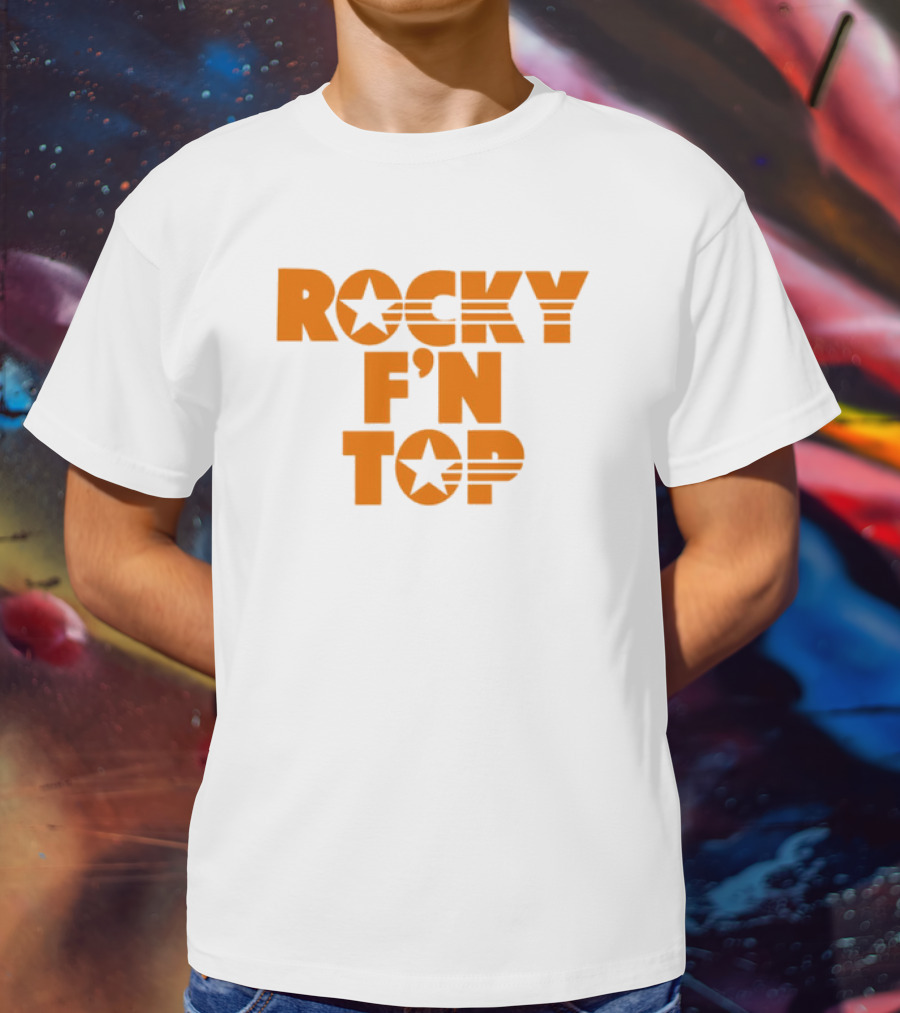 Tennessee Volunteers Basketball Rocky F’n Top Star Stripes T-Shirt