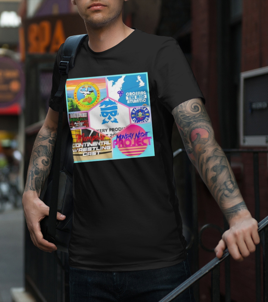 Memphis Continental Wrestling Cast Monday Night Project Crossing The Mid Atlantic T-Shirt
