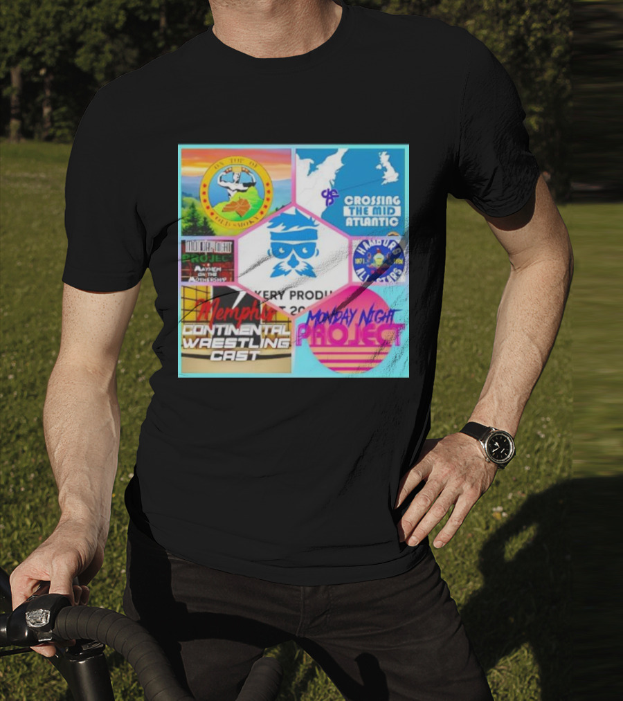 Memphis Continental Wrestling Cast Monday Night Project Crossing The Mid Atlantic T-Shirt