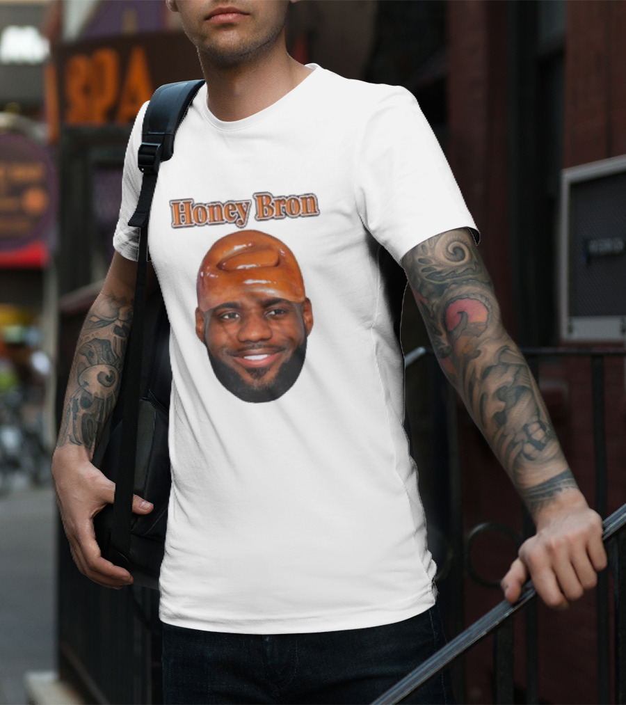 Honey Bron Lebron James Honey Brown Face T-Shirt