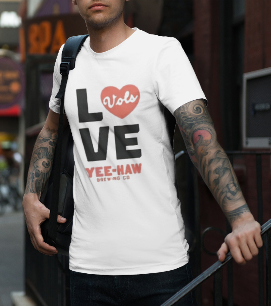 Love Vols Yee-Haw Brewing Co Tennessee Volunteers T-Shirt