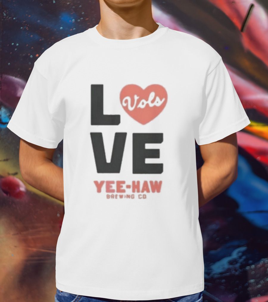Love Vols Yee-Haw Brewing Co Tennessee Volunteers T-Shirt