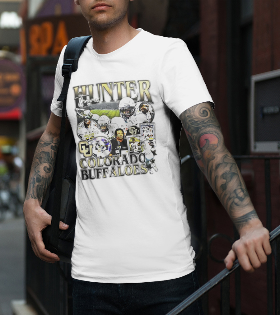 Hunter Travis #12 Colorado Buffaloes Football T-Shirt