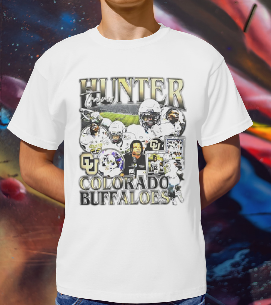 Hunter Travis #12 Colorado Buffaloes Football T-Shirt