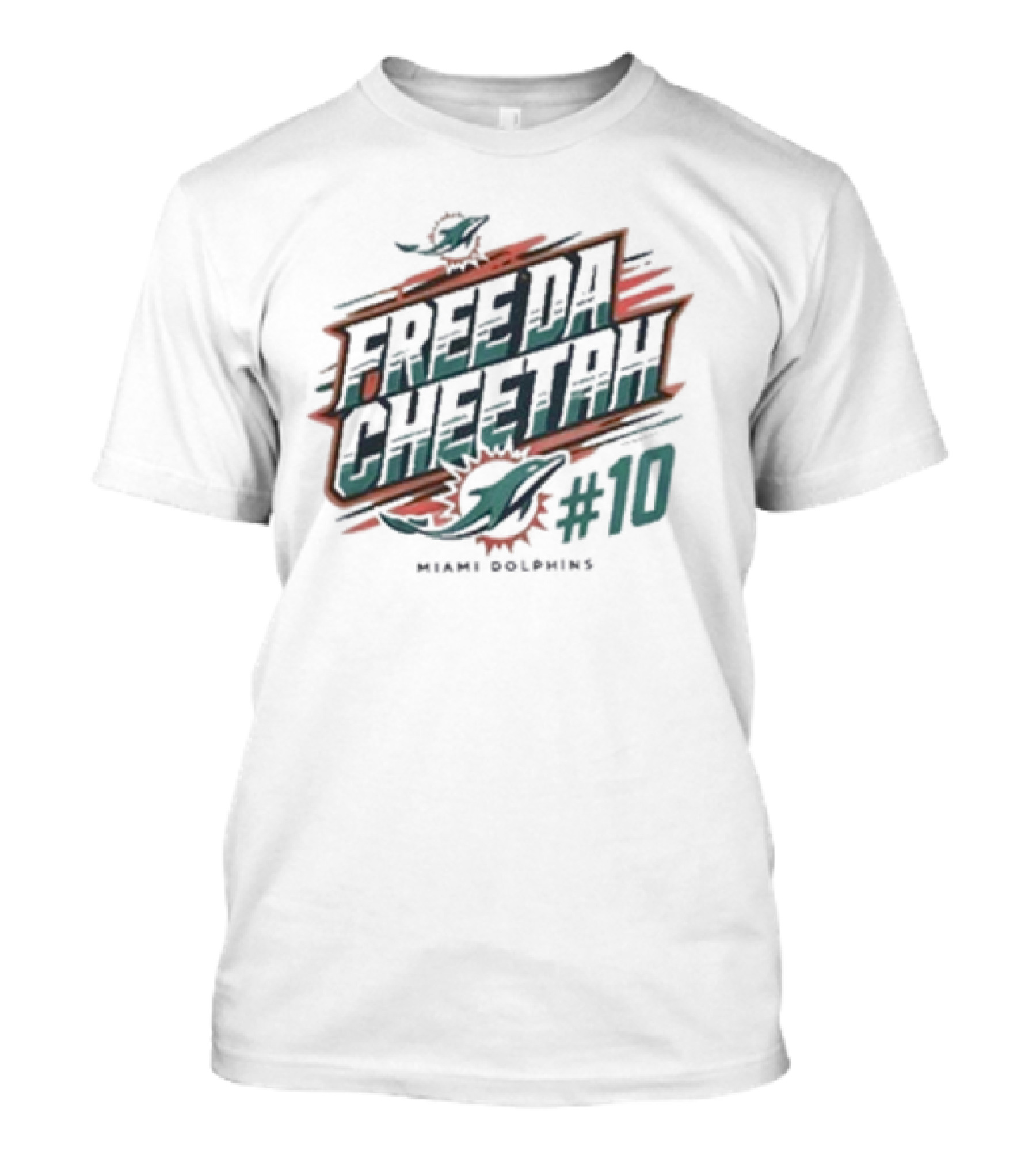 Free Da Cheetah Miami Dolphins #10 Tyreek Hill T-Shirt