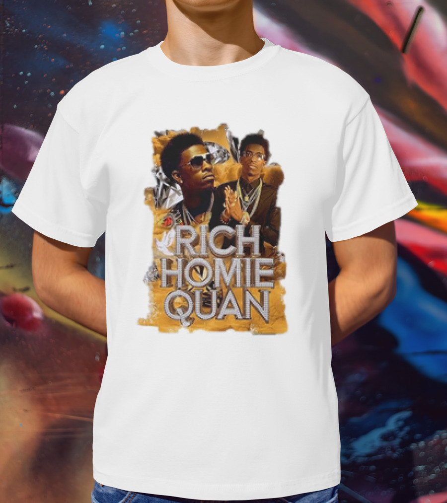 Rich Homie Quan Vintage Style Graphic Collage T-Shirt