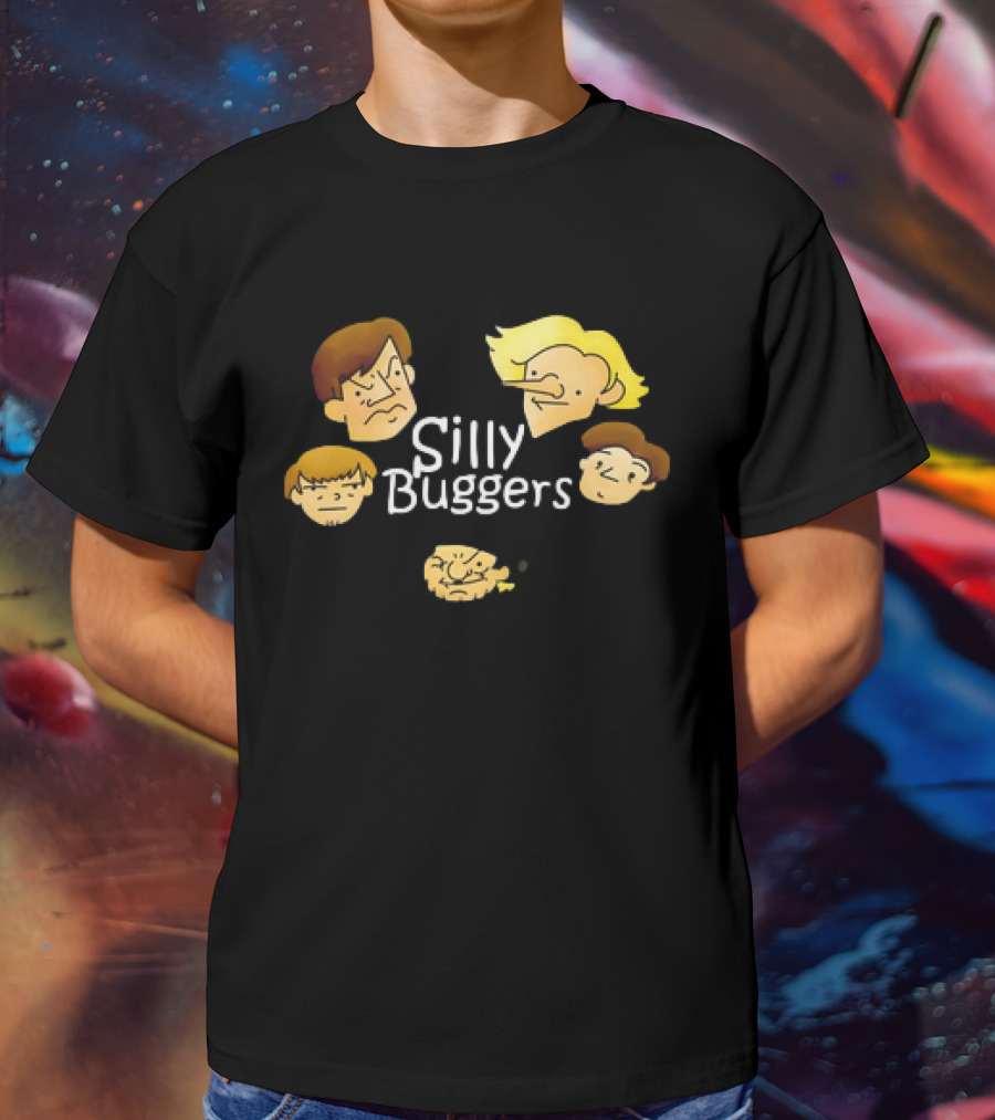 Silly Buggers Cartoon Faces Classic T-Shirt