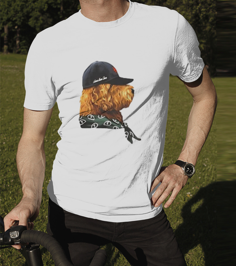 Aime Leon Dore Buddy Dog Wearing Cap And Scarf T-Shirt