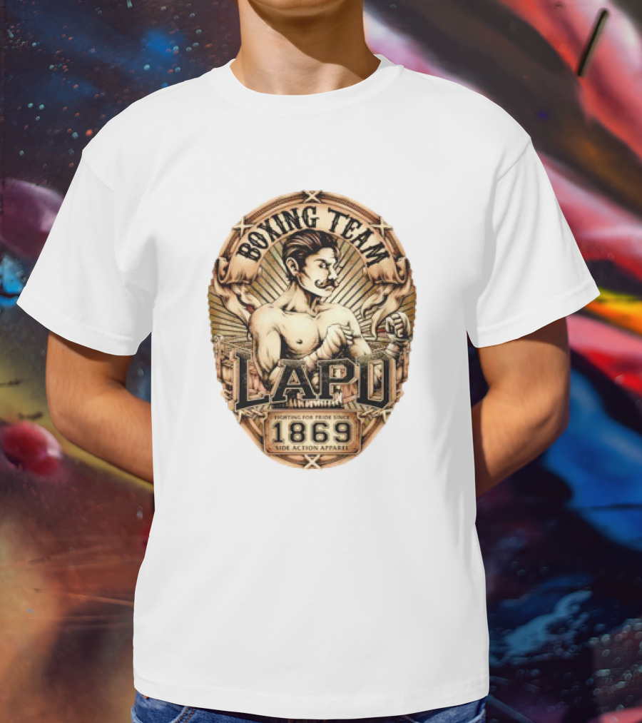 Boxing Team LAPD Fighting For Pride Since 1869 Side Action T-Shirt