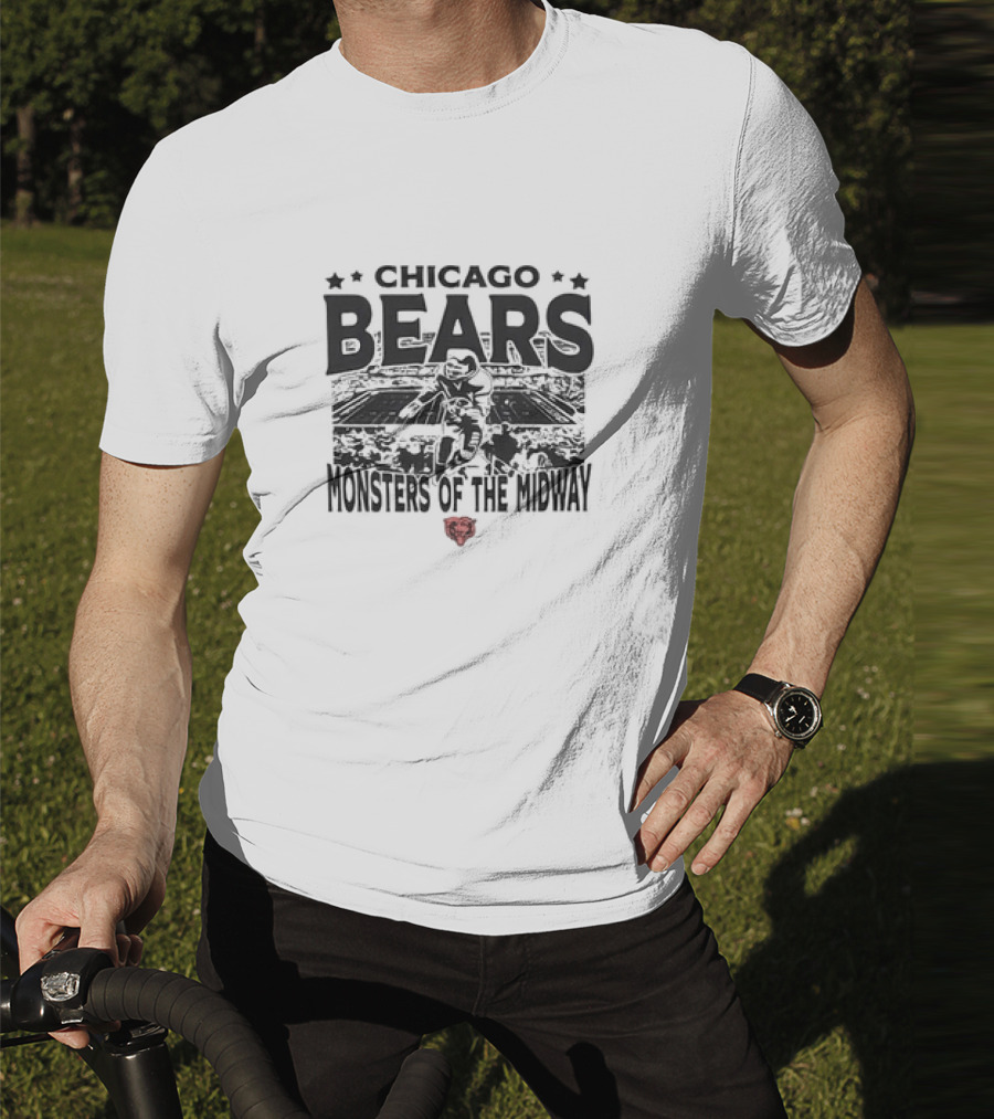 Chicago Bears Monsters Of The Midway Stadium T-Shirt