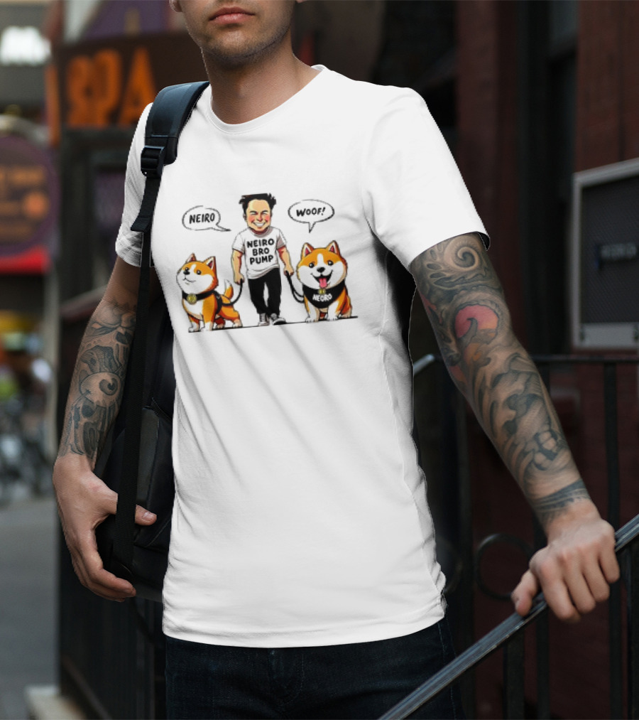 Neiro Bro Pump Woof Neiro Dog Coin T-Shirt