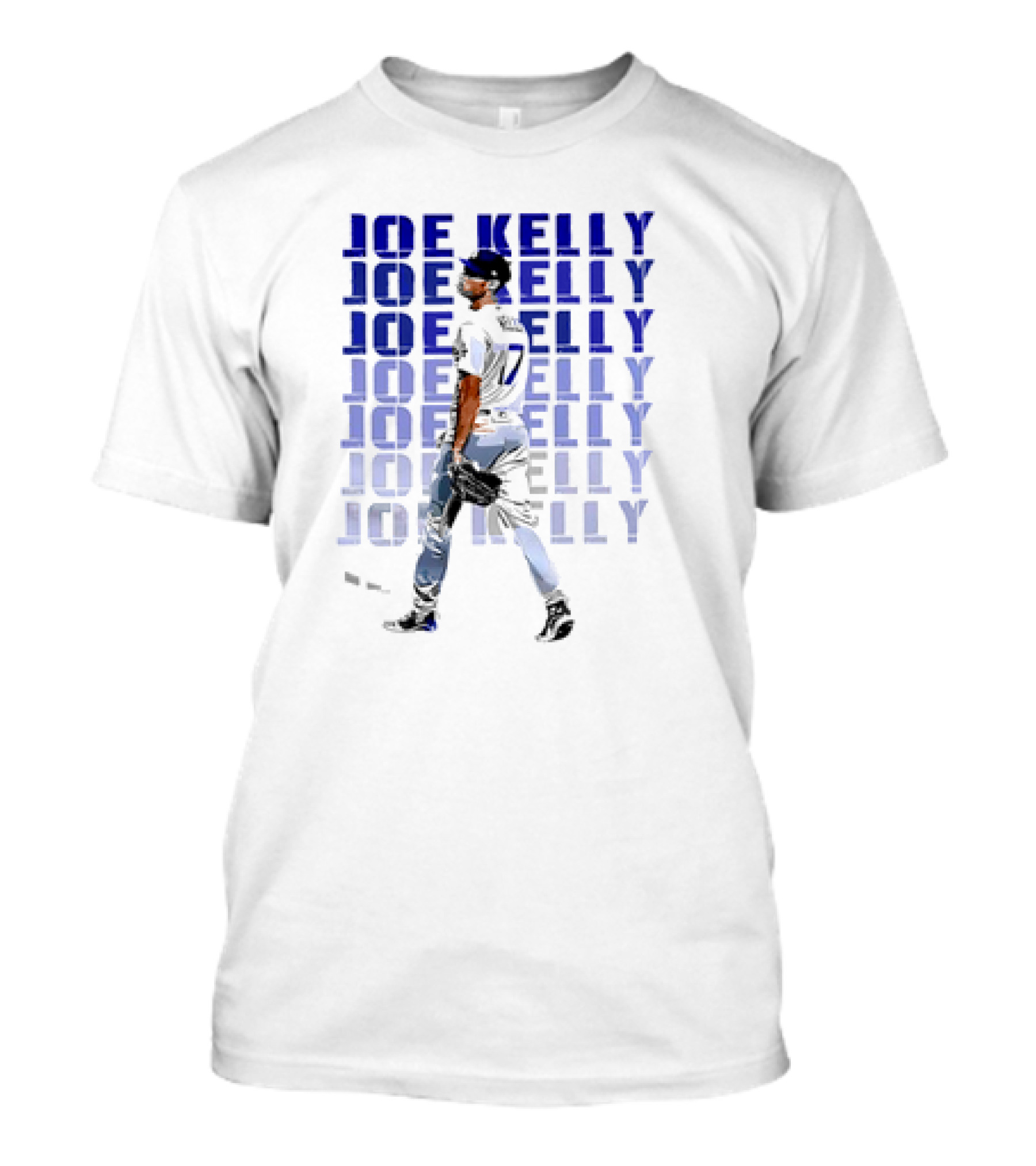 Joe Kelly Los Angeles Dodgers Baseball Player No. 17 T-Shirt
