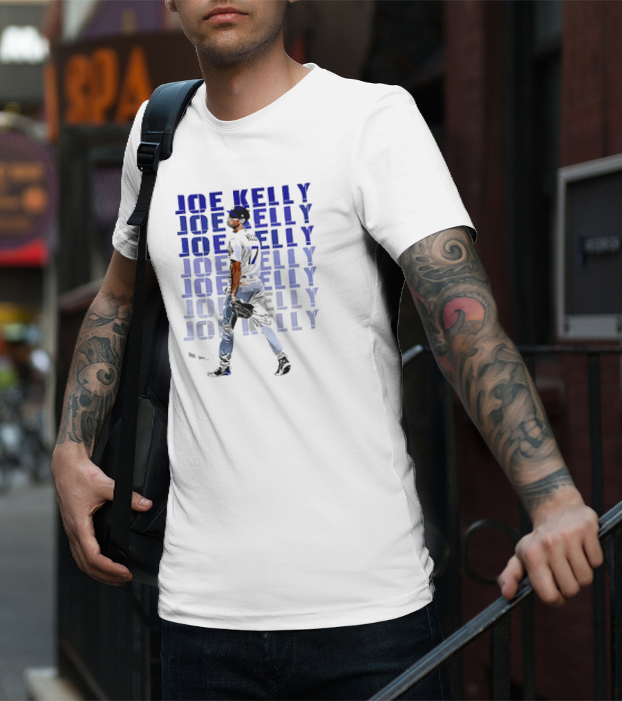 Joe Kelly Los Angeles Dodgers Baseball Player No. 17 T-Shirt