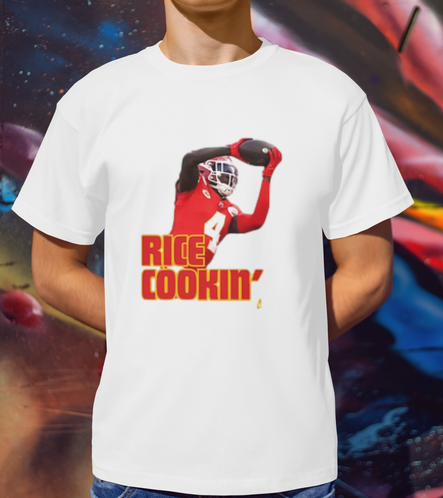 Rasheed Rice Cookin' Kansas City Chiefs Football WR1 T-Shirt