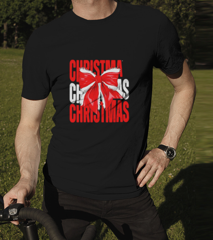 Christmas Santa Claus Bow T-Shirt