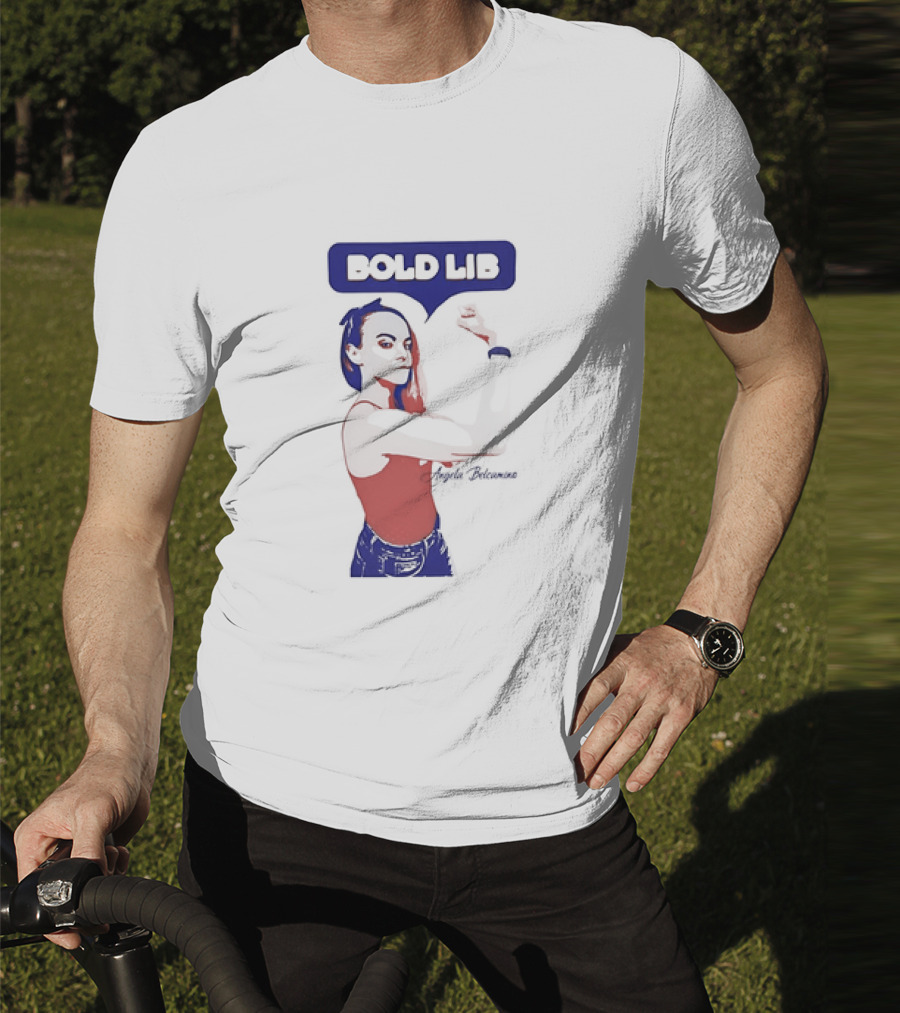 Bold Lib Angela Belcamino Retro Style Empowerment T-Shirt
