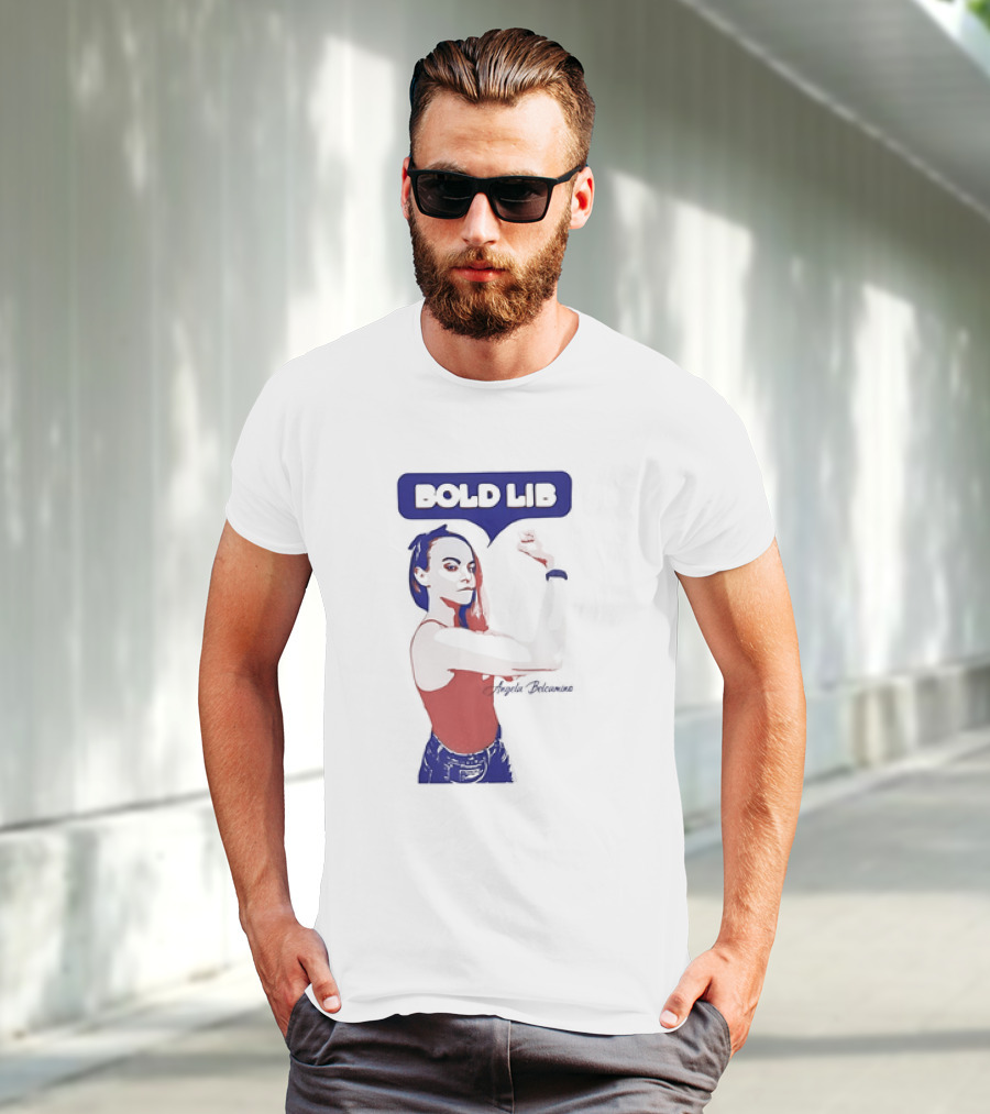 Bold Lib Angela Belcamino Retro Style Empowerment T-Shirt