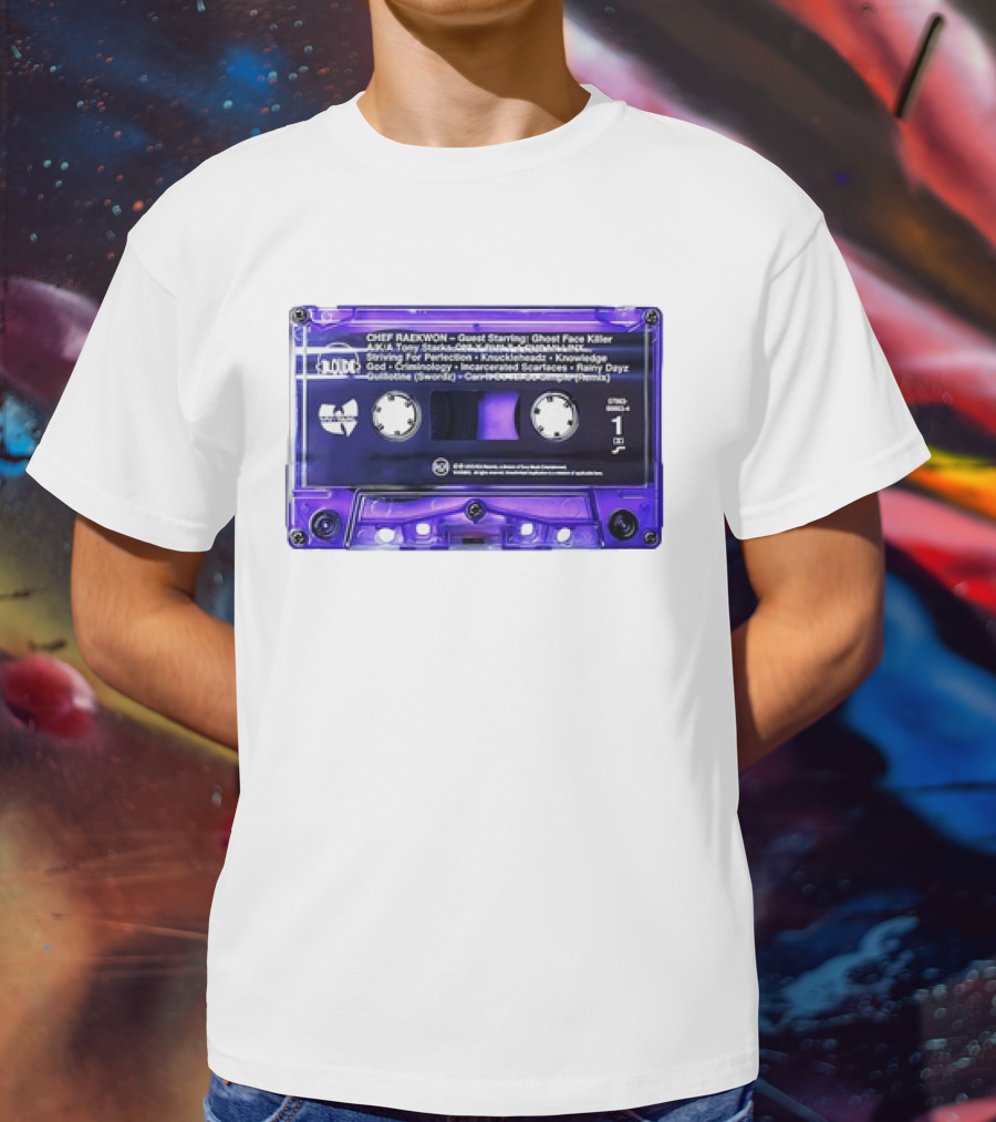 Chef Raekwon Purple Tape 1995 Loud Records Ghost Face Killer Featured Tracks T-Shirt