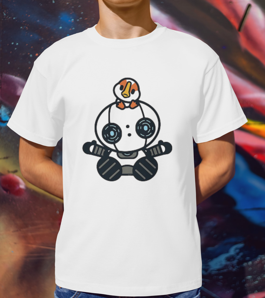 Roz And Brightbill The Wild Robot Hello Gosling Kawaii T-Shirt