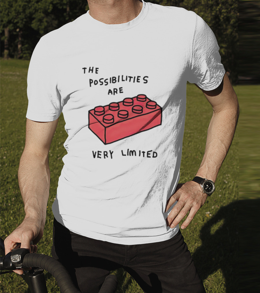 The Possibilities Are Very Limited Red Brick Block T-Shirt