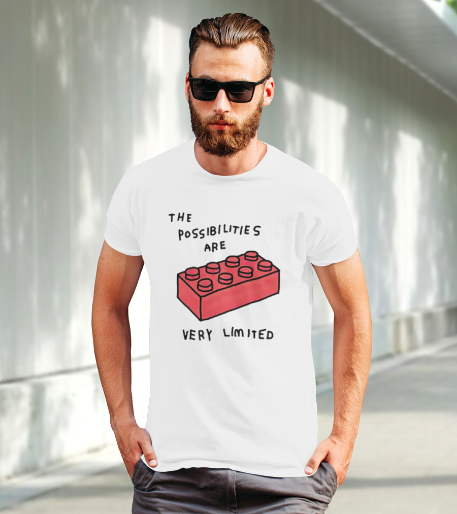 The Possibilities Are Very Limited Red Brick Block T-Shirt
