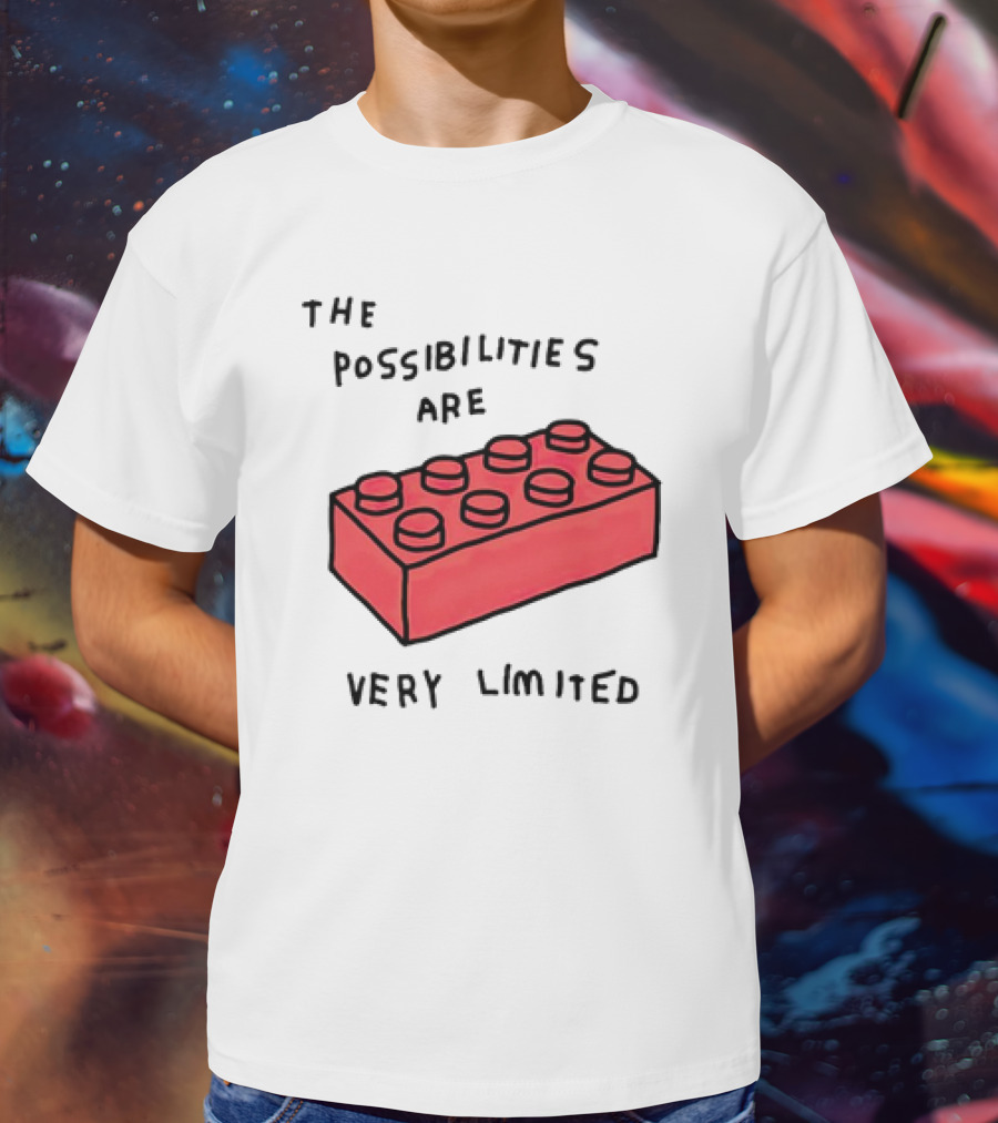 The Possibilities Are Very Limited Red Brick Block T-Shirt