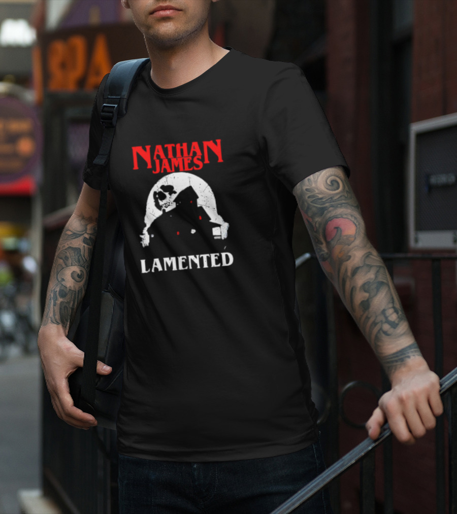 Nathan James Lamented Haunted Skull House T-Shirt