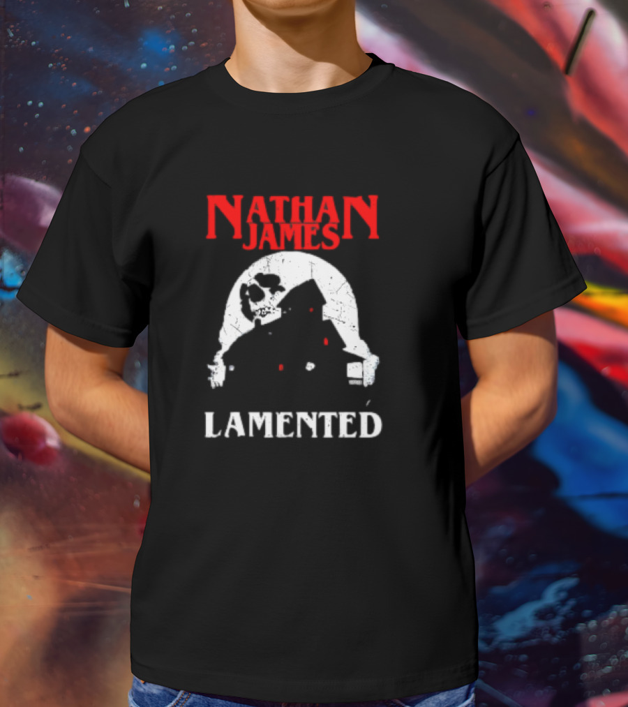 Nathan James Lamented Haunted Skull House T-Shirt