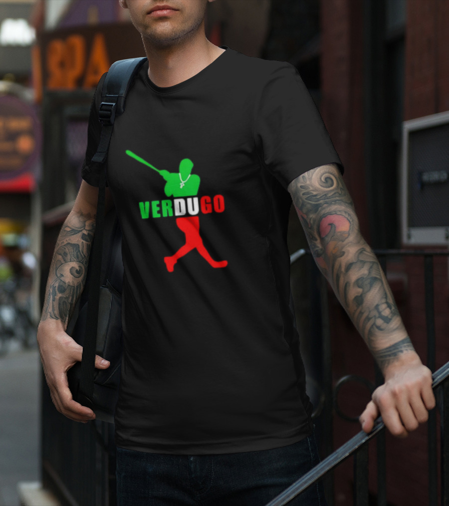 Verdugo Mexico Baseball Red Green T-Shirt