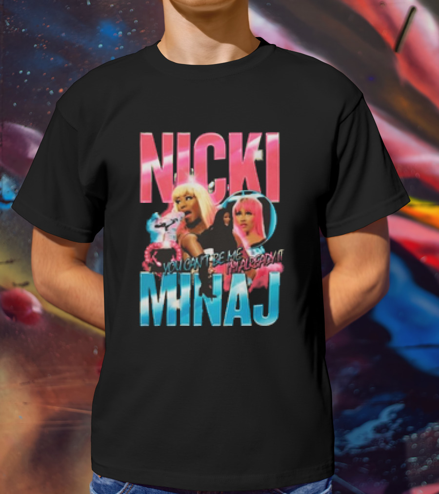 Nicki Minaj You Can't Fire Me I'm Already Lit Pink Friday 2 World Tour T-Shirt