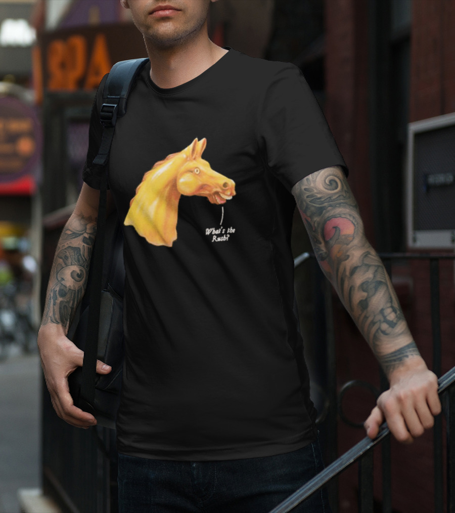 We Live In Time Carousel Horse What's The Rush T-Shirt