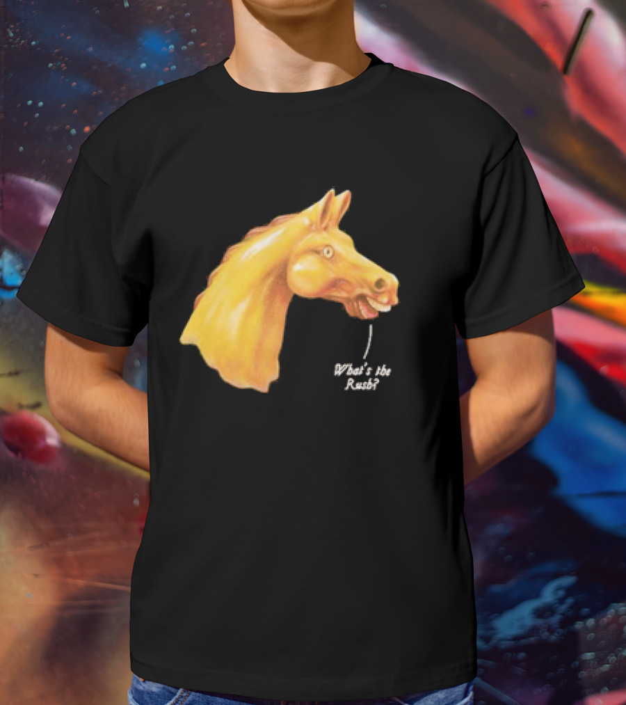 We Live In Time Carousel Horse What's The Rush T-Shirt