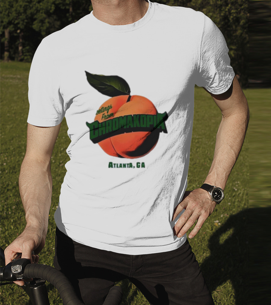 Greetings From Chromakopia Atlanta GA Peach T-Shirt