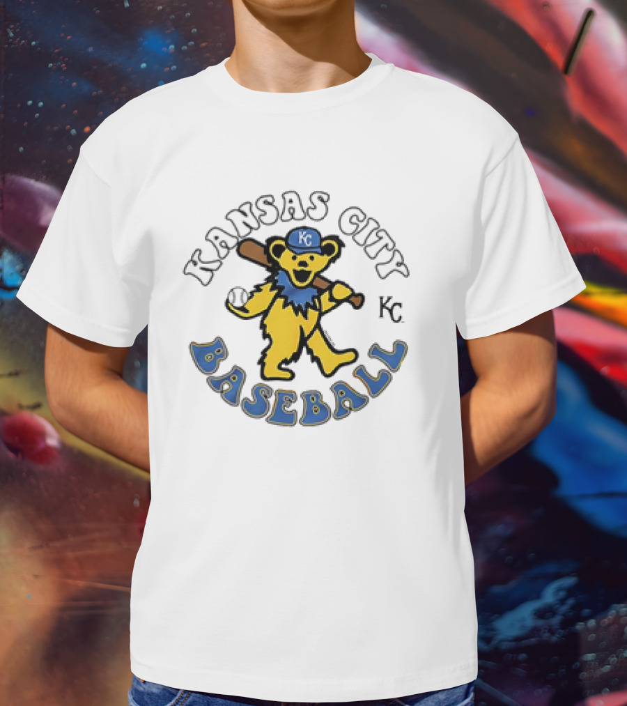Kansas City Royals Baseball KC Grateful Dead Homage T-Shirt