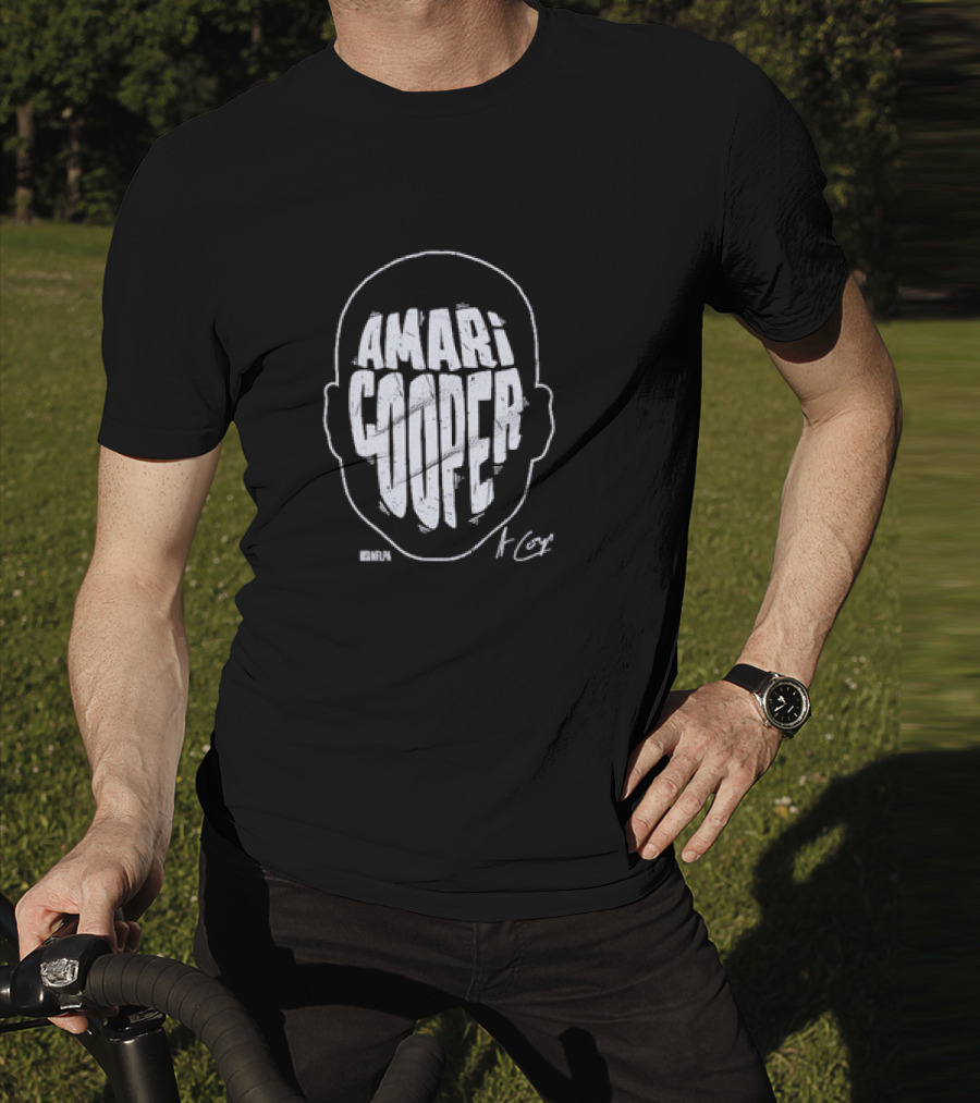 Amari Cooper Bold Head Graphic NFL T-Shirt